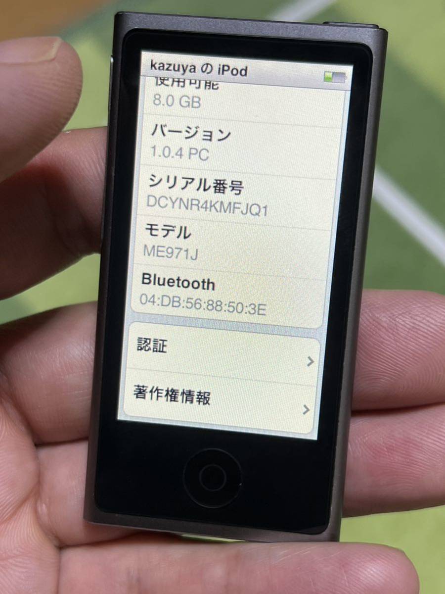 Apple アップル iPod nano (第7世代) 動作品　美品_画像3