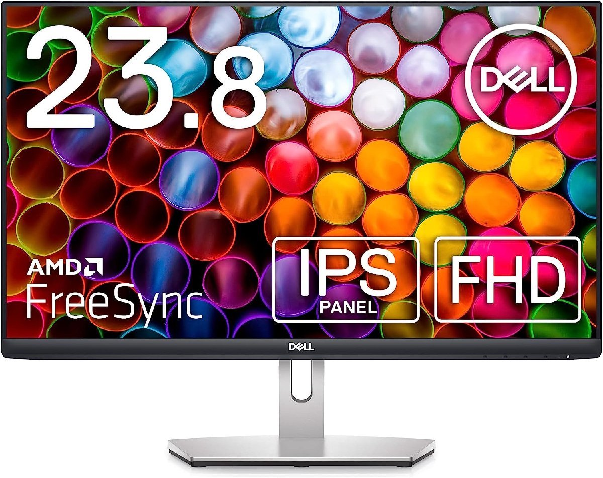 Dell S2421H 23.8インチ モニター ディスプレイ FHD/IPS 非光沢/HDMI x2/傾き調整/AMD FreeSync/スピーカー) 2025/6まで保証有_画像1