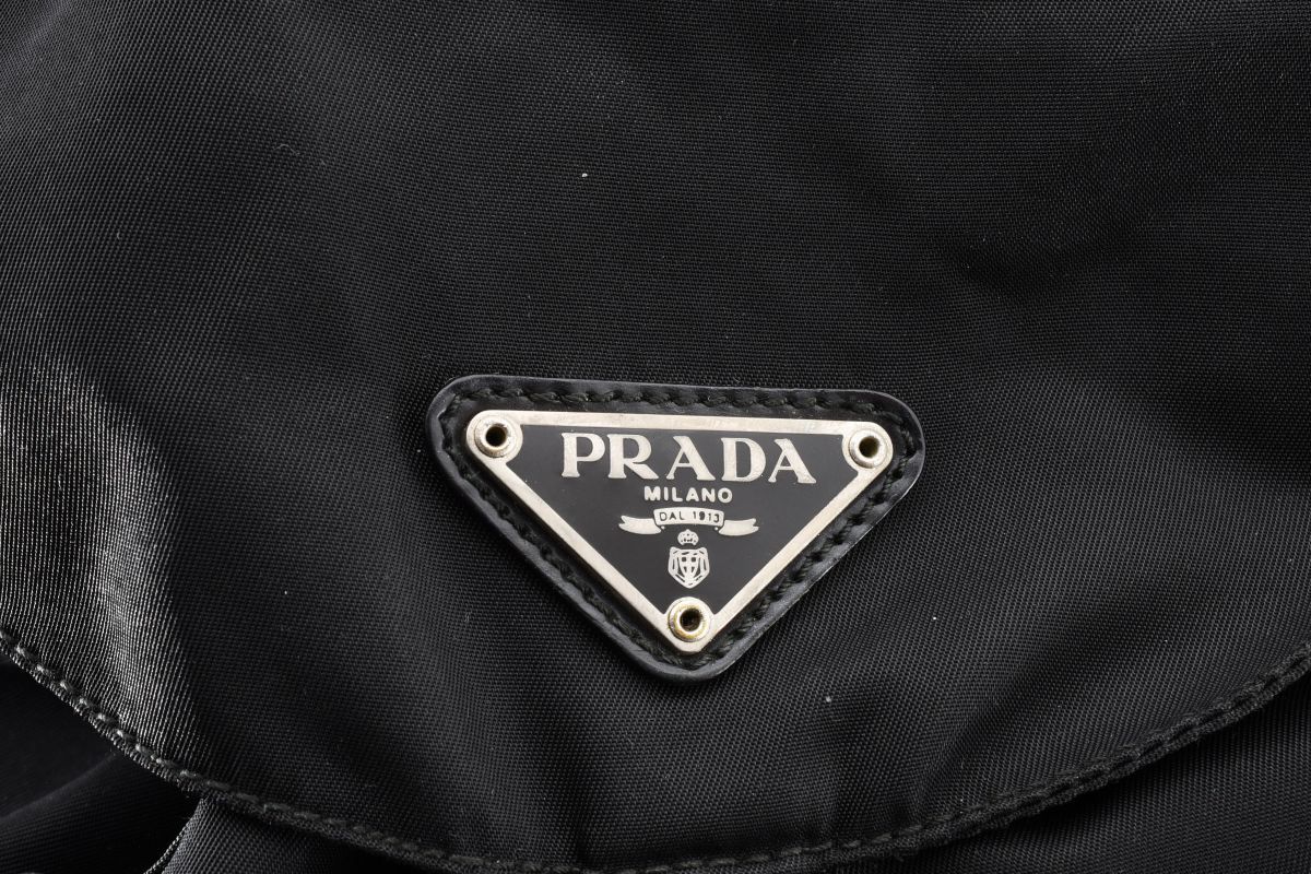 1円 PRADA プラダ テスート ナイロン リナイロン リュックサック バックパック トライアングルロゴ 23-6930_画像9