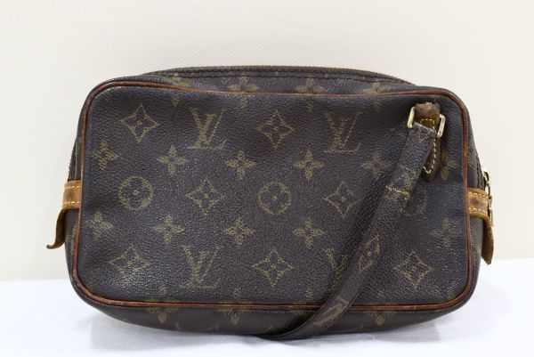 1円都 LOUIS VUITTON ルイヴィトン モノグラム マルリーバンドリエール ショルダーバッグ 斜めかけ ポシェット M51828 23-6808　_画像3