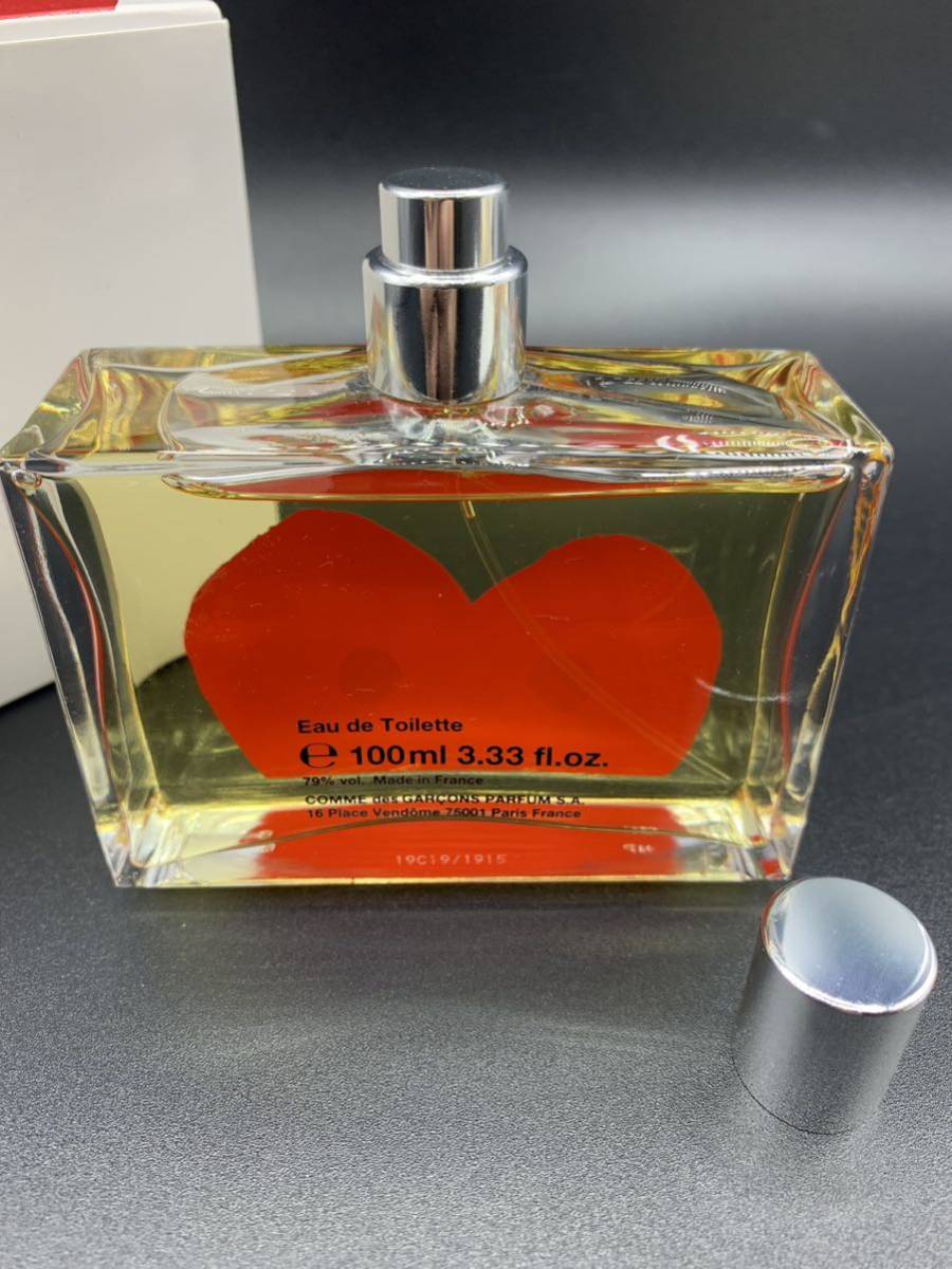 COMME des GARCONS PARFUMS コムデギャルソン オードトワレプレイ レッド 香水 100ml 箱付_画像7