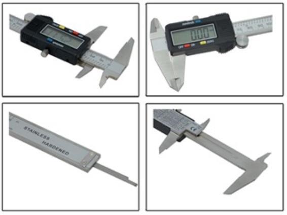 デジタルノギス　測定範囲１５０ｍｍ　最小読取　０．０１ｍｍ　ｍｍ/inch表示切替　ステンレス　日本全国送料無料_画像3