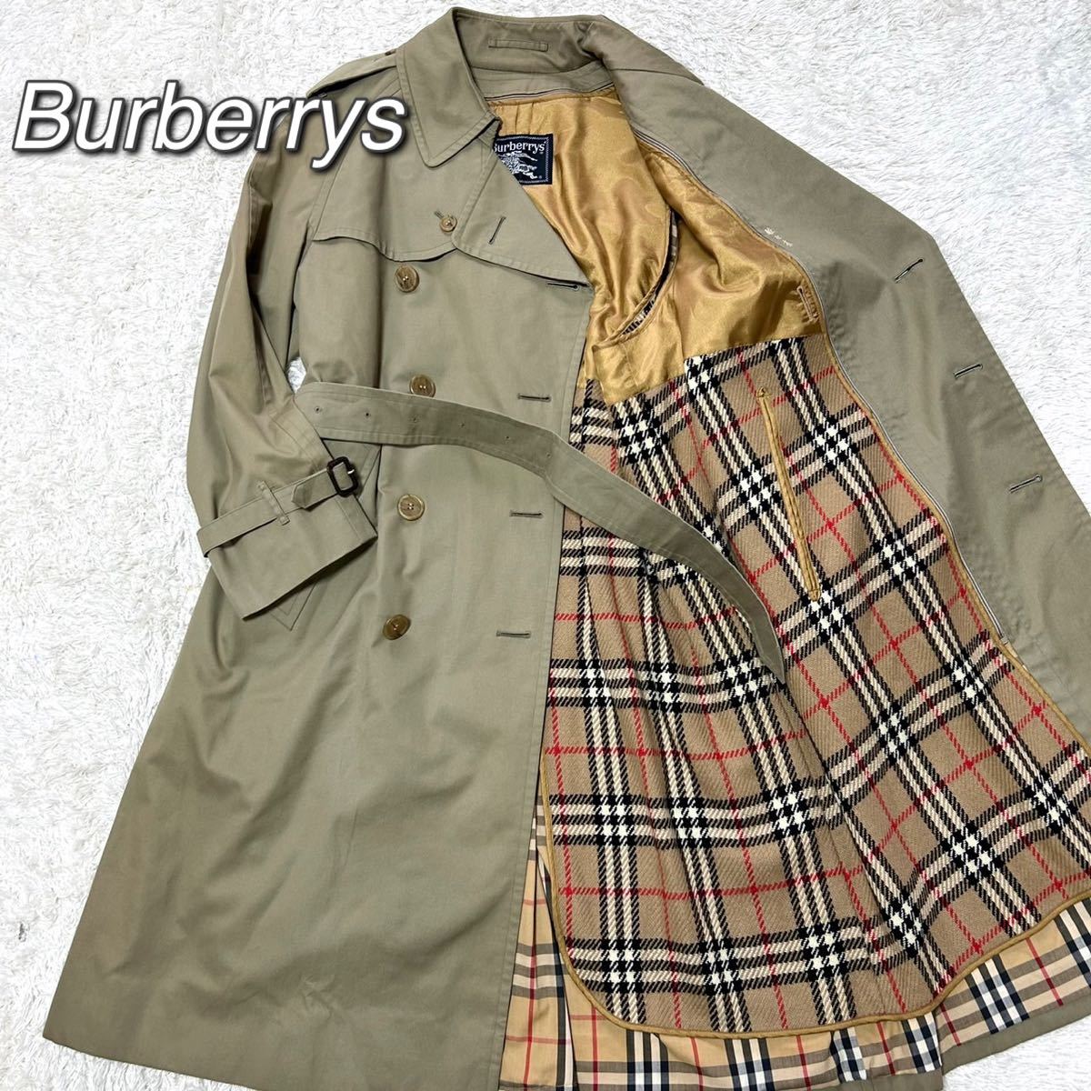 極美品 バーバリー Burberry トレンチコート ダブル ウールライナー