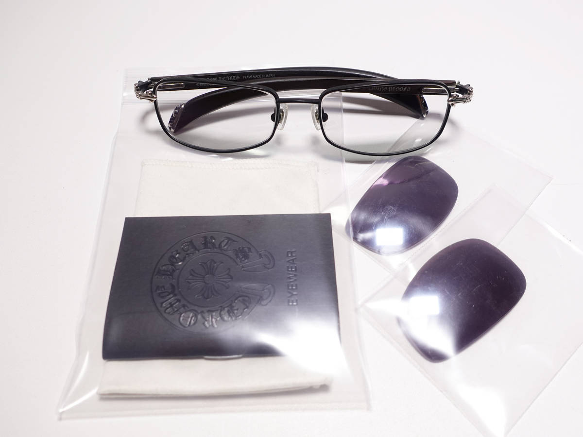 美品 CHROME HEARTS クロムハーツ 初期 エボニーウッド メガネ