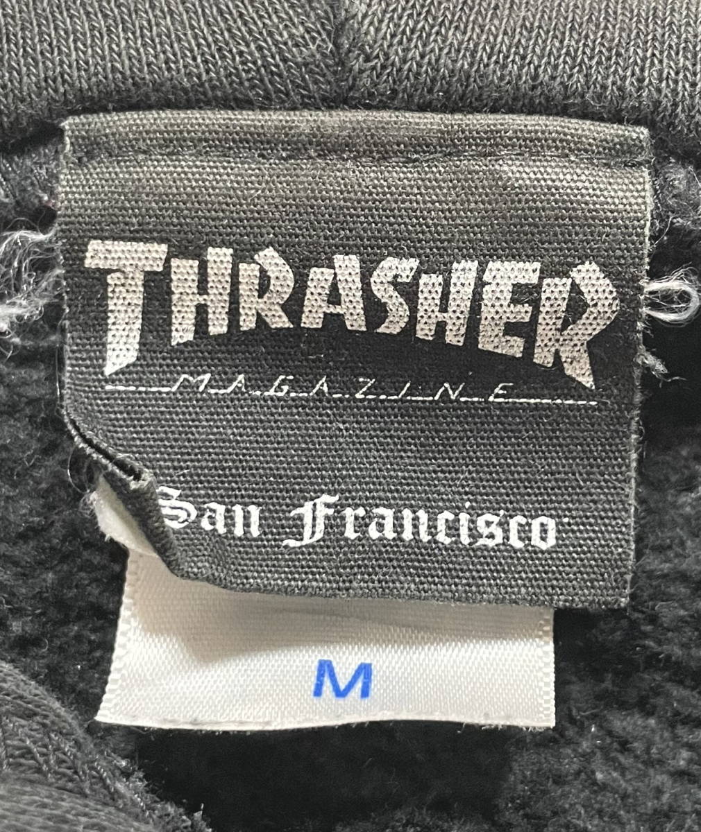 スラッシャー スケートボードマガジン THRASHER パーカー　　フーディスウェット ビッグロゴ デカロゴ SK8 SOCAL ストリート 石瀬5698_画像6