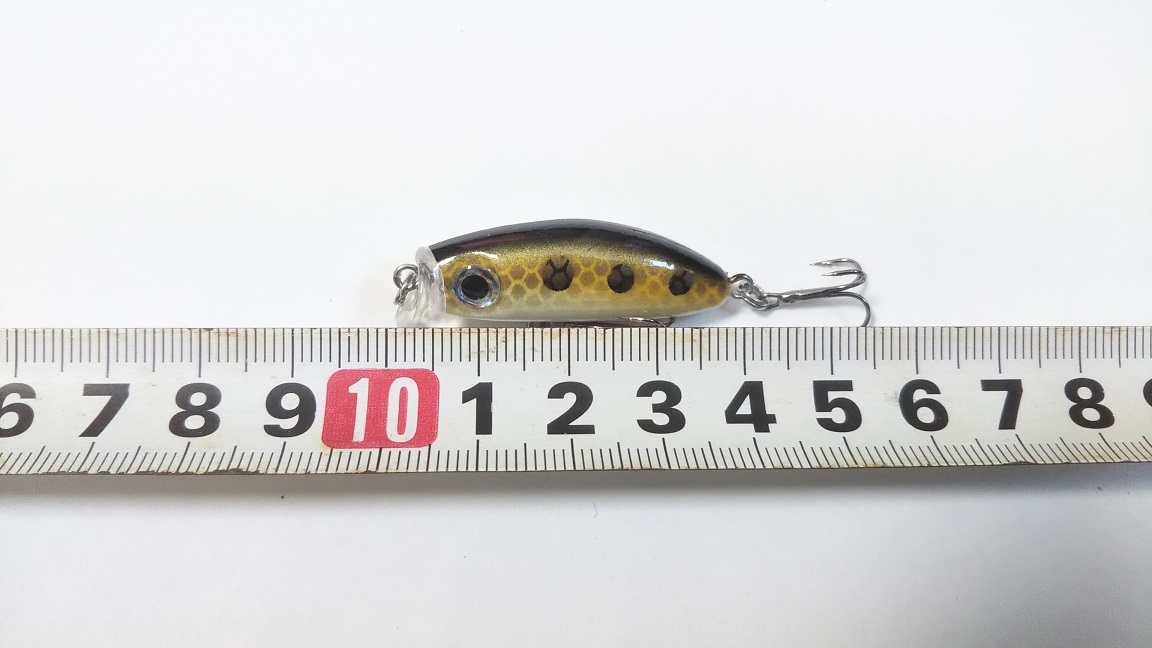 TypeB メバル ミニ シンキングミノー カップ状リップ 小刻みに震える 小型 35S 3g 5色セット アジ 根魚 メッキ カマス コスケ好きに_画像3
