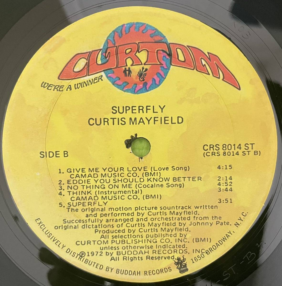 Soul sampling raregroove record ソウル　サンプリング　レアグルーブ　レコード　O.S.T.(Curtis Mayfield) / Super Fly 1972 US ORIGINAL_画像5