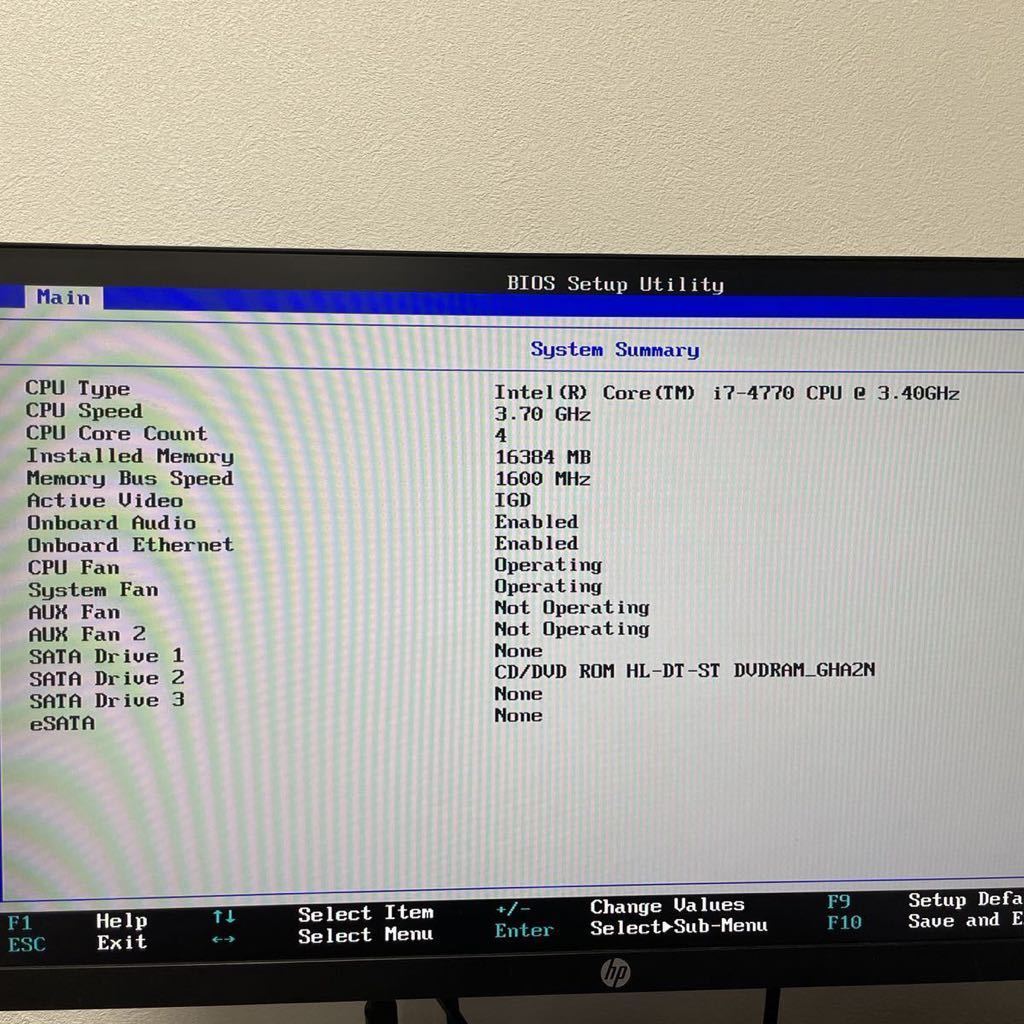 ★6 デスクトップパソコン NEC Mate MB-H CPU i7-4770 メモリー16GB BIOS正常起動 ストレージなし OSなし_画像5