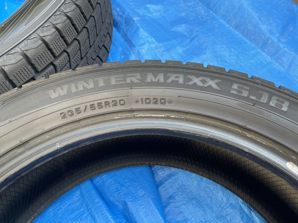 WINTER MAXX SJ8 235/55R20 102Q 中古タイヤ×4本 屋内保管極上品(20