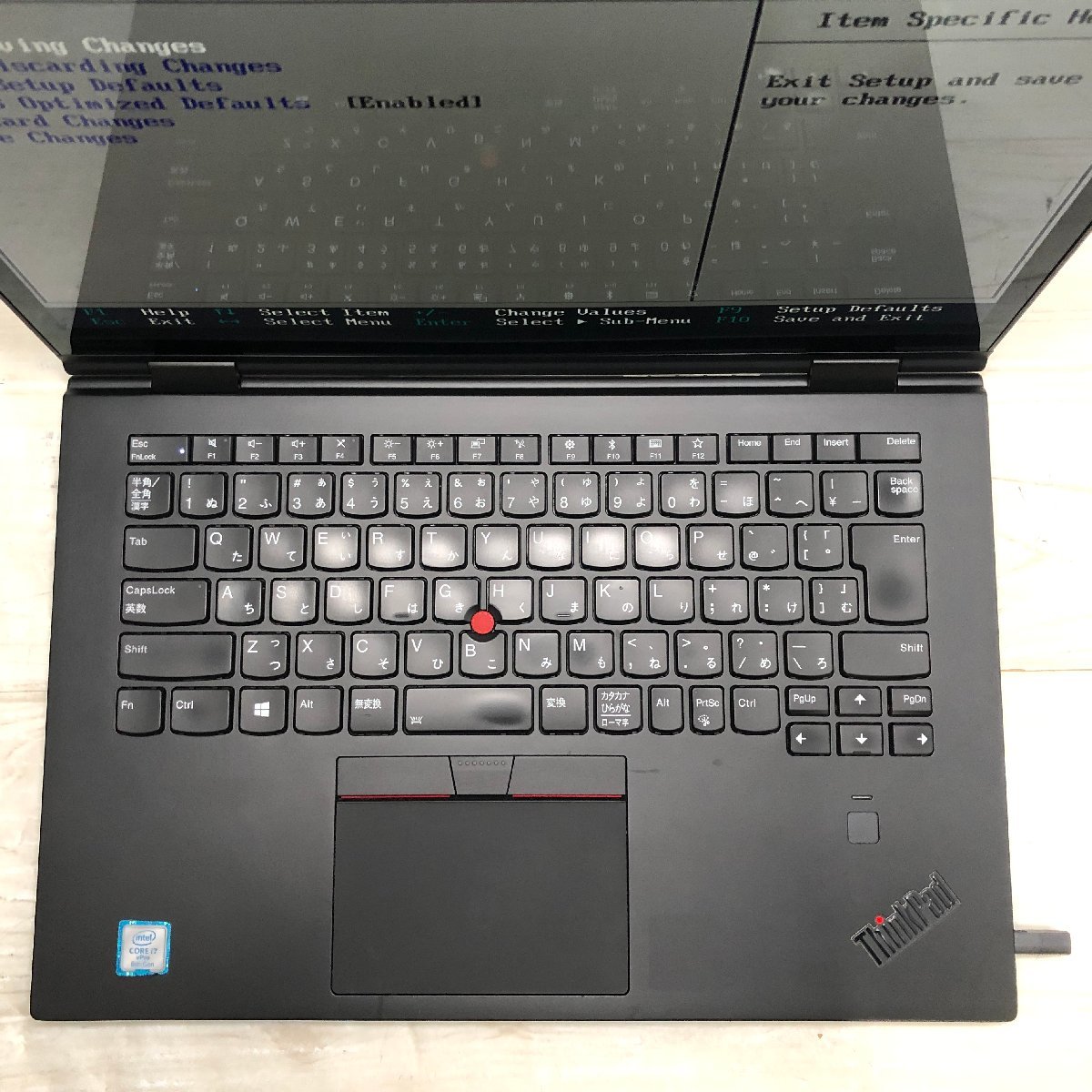 Lenovo ThinkPad X1 Yoga 20LE-S3482L Core i7 8650U 1.90GHz/16GB/512GB(NVMe) 〔1113N35〕_画像3