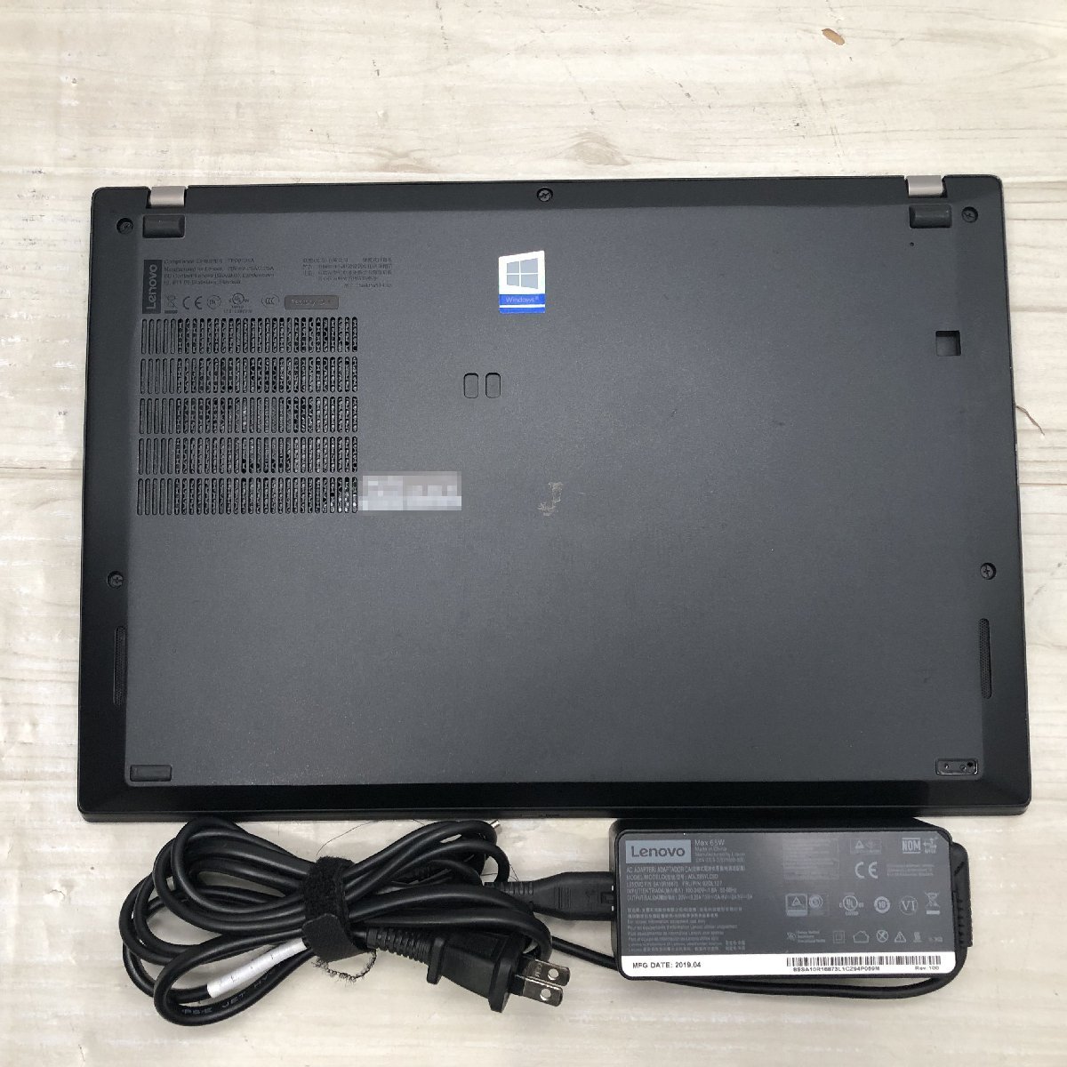 Lenovo ThinkPad T490s 20NY-S3L71Q Core i7 8665U 1.90GHz/16GB/512GB(NVMe) 〔A0725〕_画像10