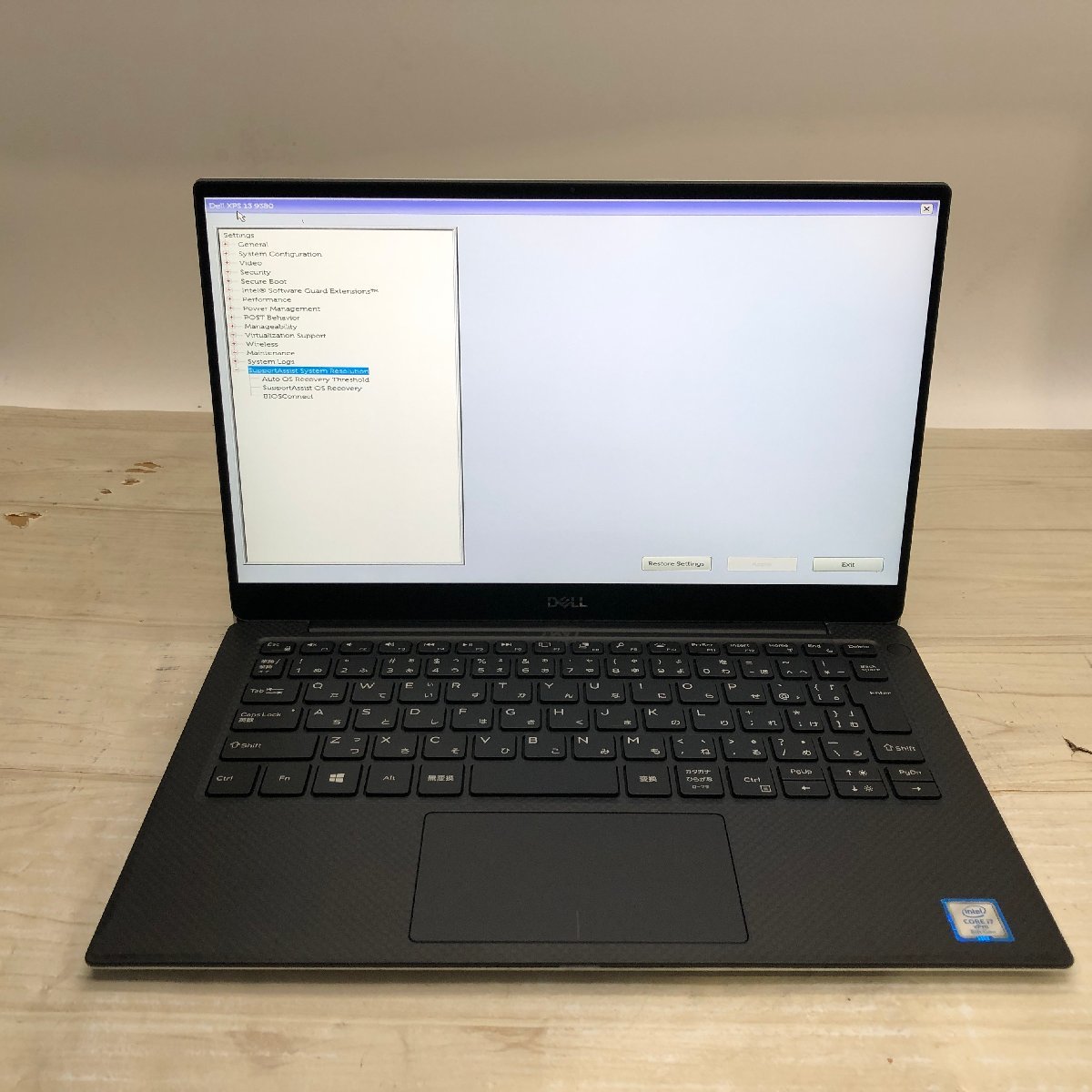 DELL XPS 13 9380 Core i7 8665U 1.90GHz/16GB/なし 〔1115N40〕_画像2