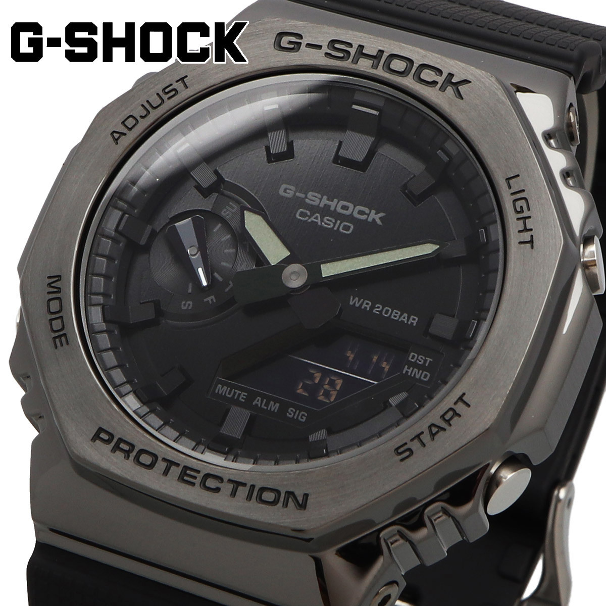 完売 カシオ CASIO 腕時計 GM-2100BB-1A 八角形 ステンレスベゼル 海外