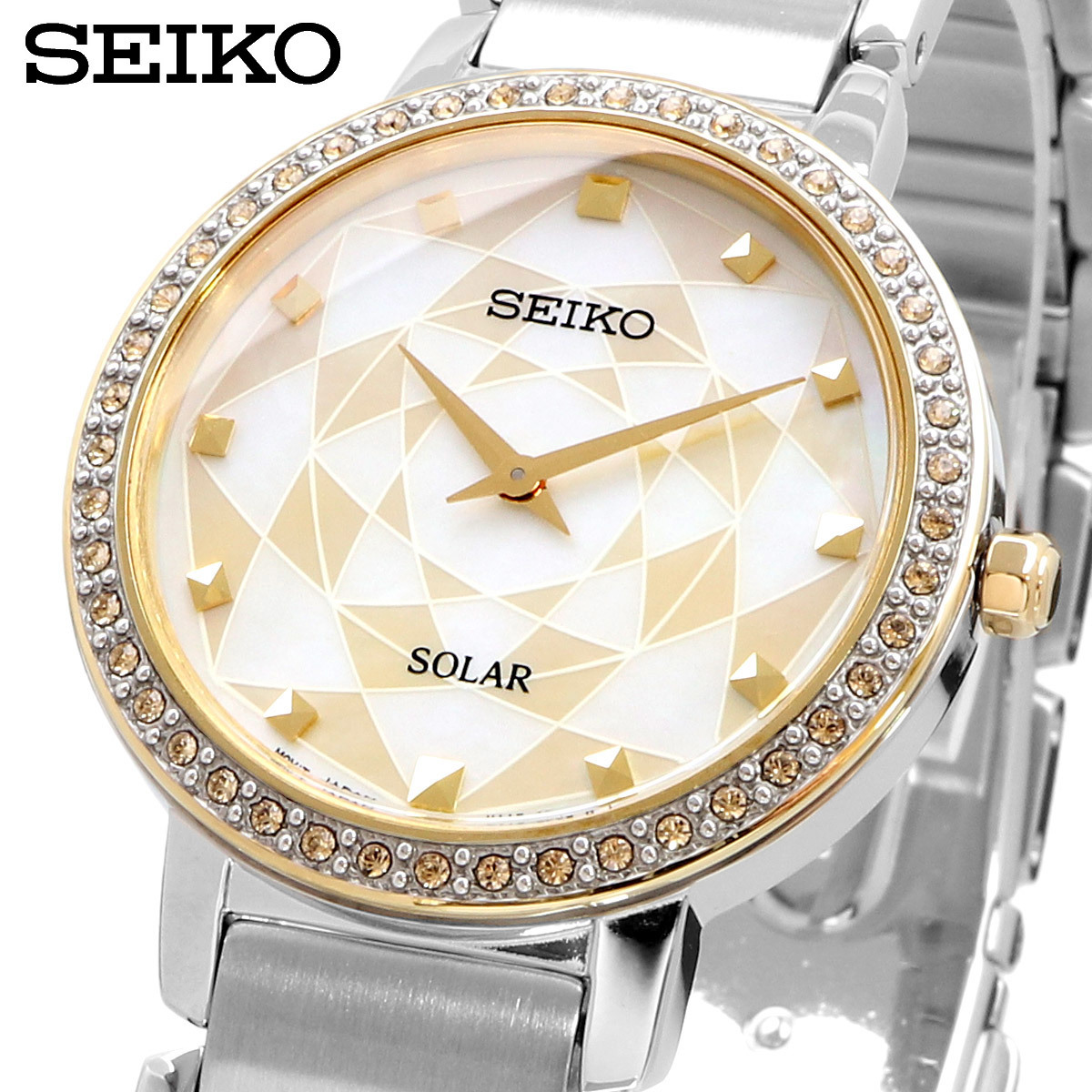 SEIKO セイコー 腕時計 レディース 海外モデル ソーラー シンプル ビジネス フォーマル SUP454P1