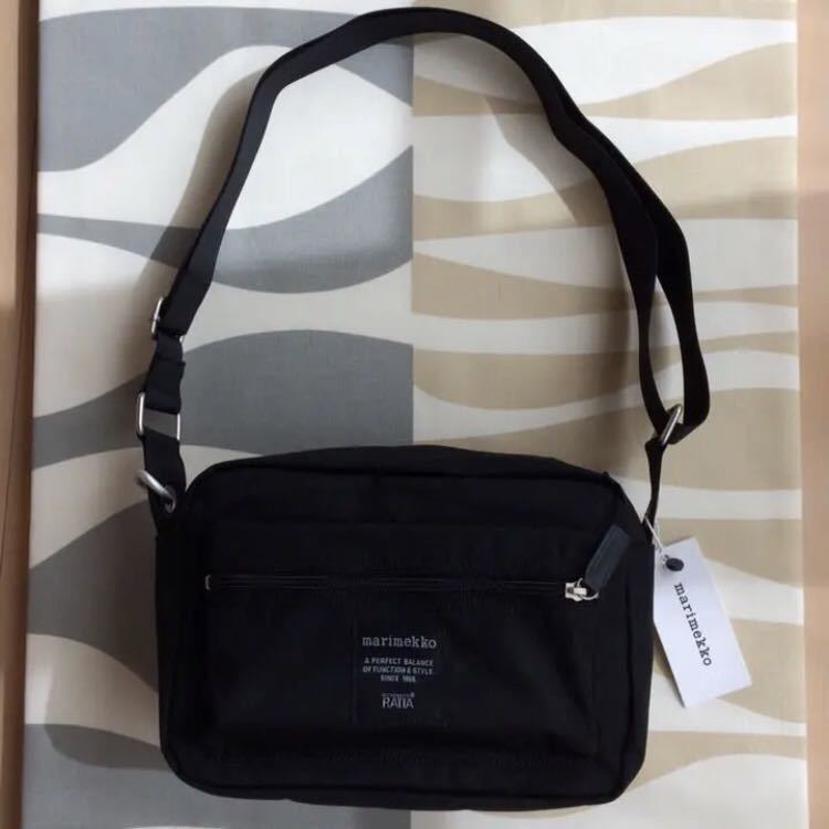 新品 marimekko My Things マリメッコ ショルダーバッグ ブラック_画像5