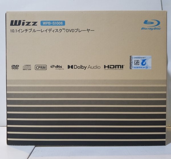 ★現状品 Wizz WPB-S1006 10.1インチ ポータブルブルーレイディスク/DVDプレーヤー ウィズ Blu-ray DVD(GX401865)_画像1