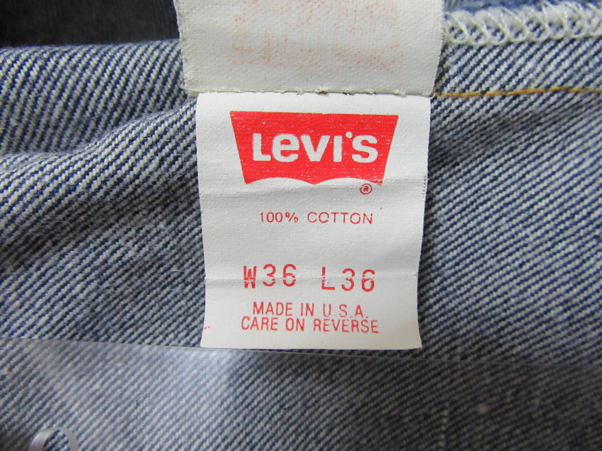 LEVI’S VINTAGE CLOTHING 501XX W36 L36 MADE IN U.S.A リーバイス ビンテージ クロージング 復刻 アメリカ製 バレンシア工場 555 送料込_画像9
