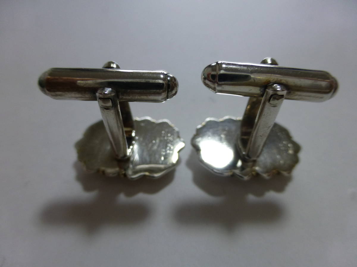 TIFFANY&Co. STERLING SILVERS 925 750 Cuffs ティファニー スターリング シルバー 18K カフス 送料込_画像4