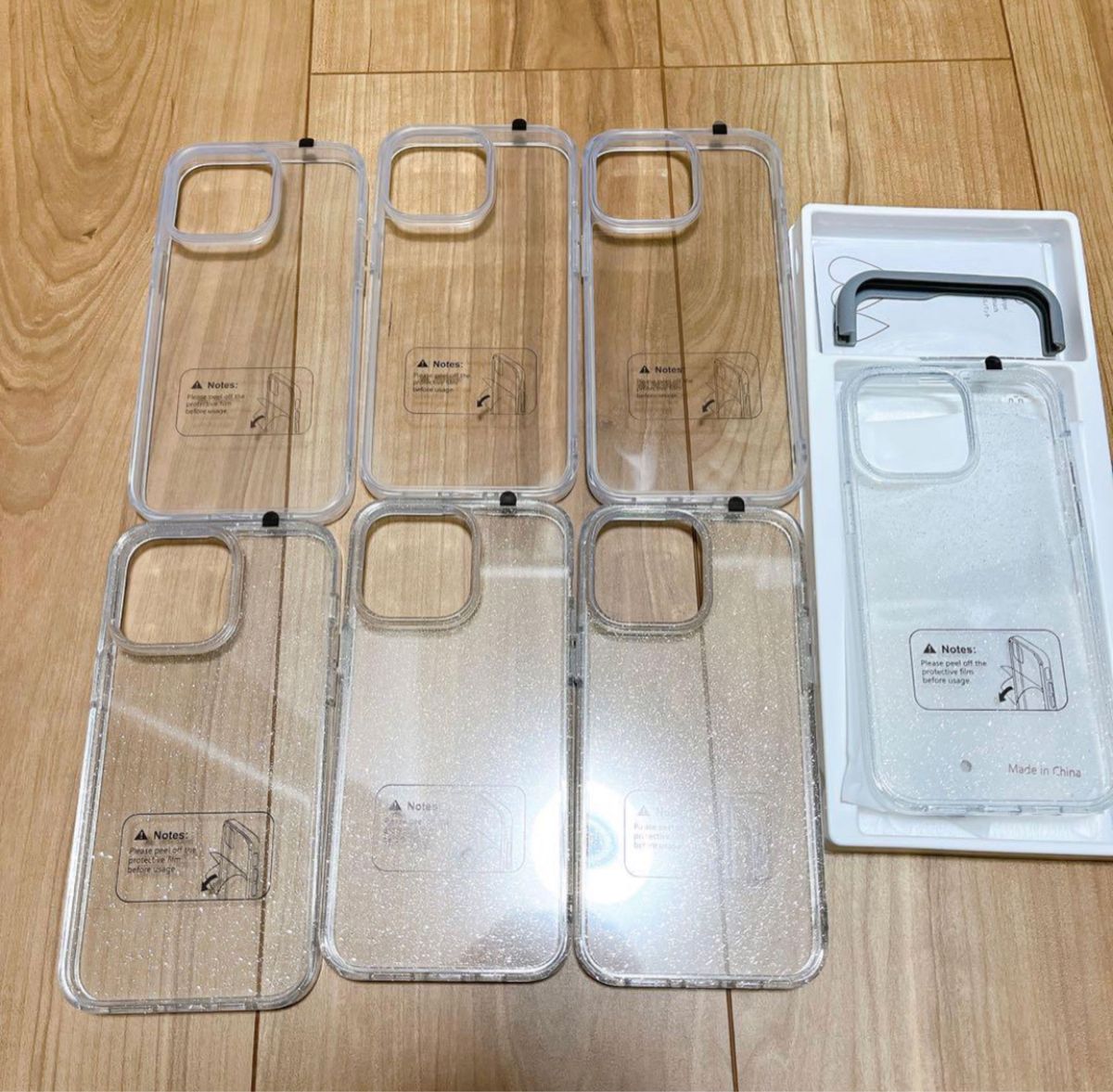 まとめ売り！！ iPhone14ProMAX ケース ラメ入り・クリアケース 衝撃吸収