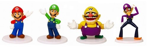 スーパーマリオ　スタンダードフィギュア全4種　 マリオ　ルイージ　ワルイージ　ワリオ　定形外郵便1040円_画像1