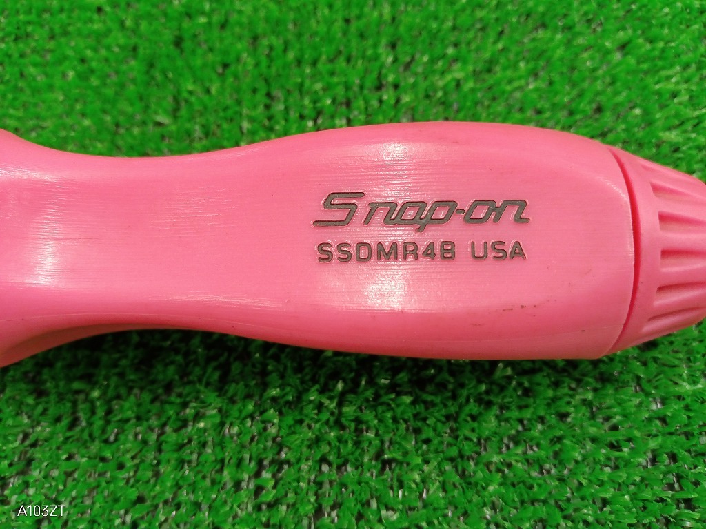 中古 Snap-on スナップオン ラチェットドライバ SSDMR4B ピンク ※付属ビットなし_画像3