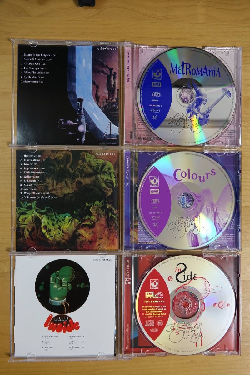 Eloy（エロイ）「Inside」「Power and the Passion」「Colours」「Metromania」「Ocean2 The Answer」5枚set 中古品_画像3