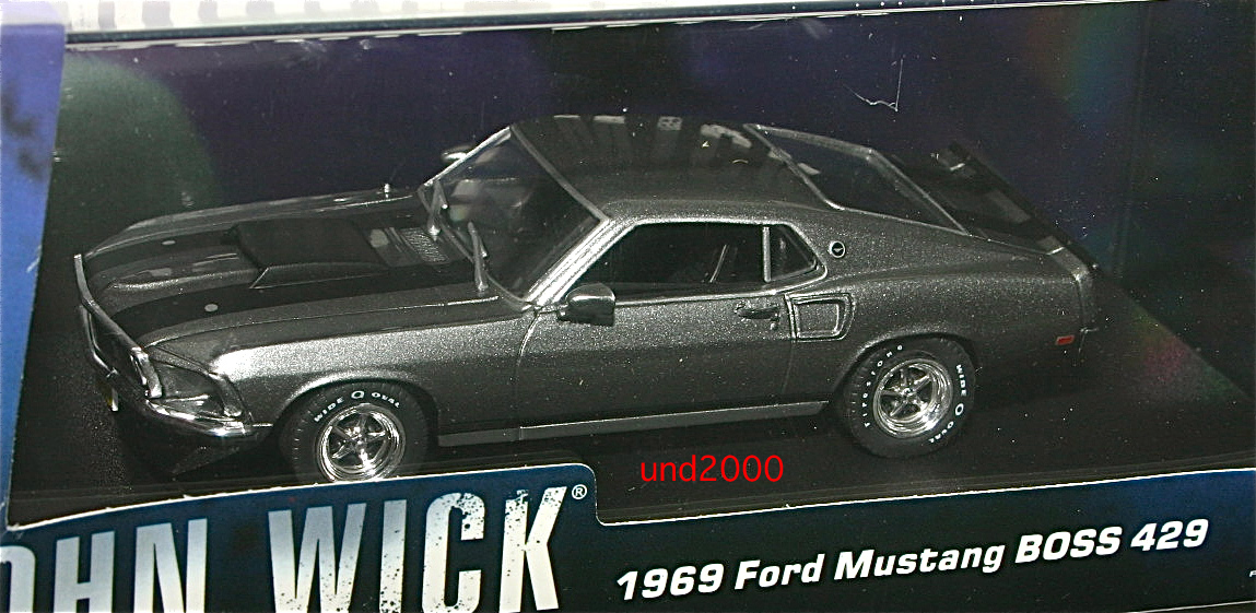 Greenlight ジョン ウィック 1/43 1969 フォード マスタング ボス 429 Ford Mustang Boss John Wick キアヌ リーブス グリーンライト_画像2