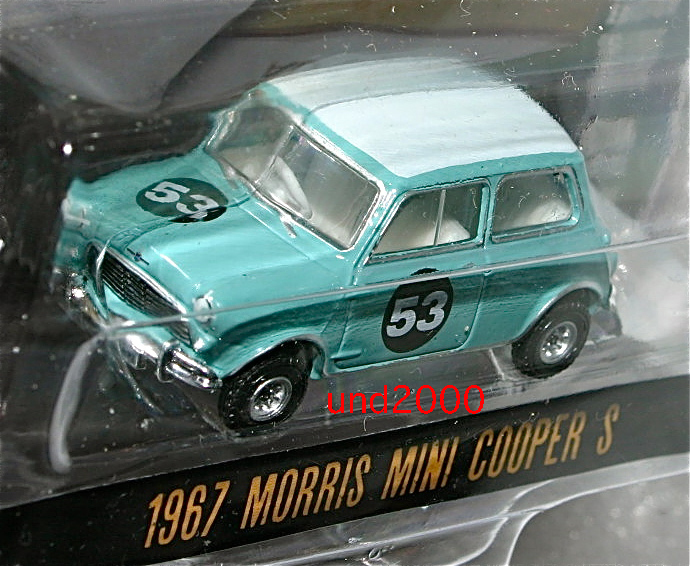 Greenlight 1/64 1967 Morris Mini Cooper Morris Mini Cooper S #53 зеленый свет Vintage AD Cars Mini 