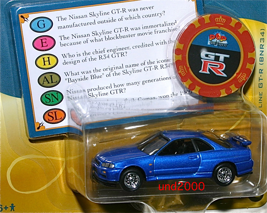 Johnny Lightning 1/64 1999 ニッサン スカイライン GT-R BNR34 日産 Nissan Skyline ワイルドスピード ジョニーライトニング_画像2