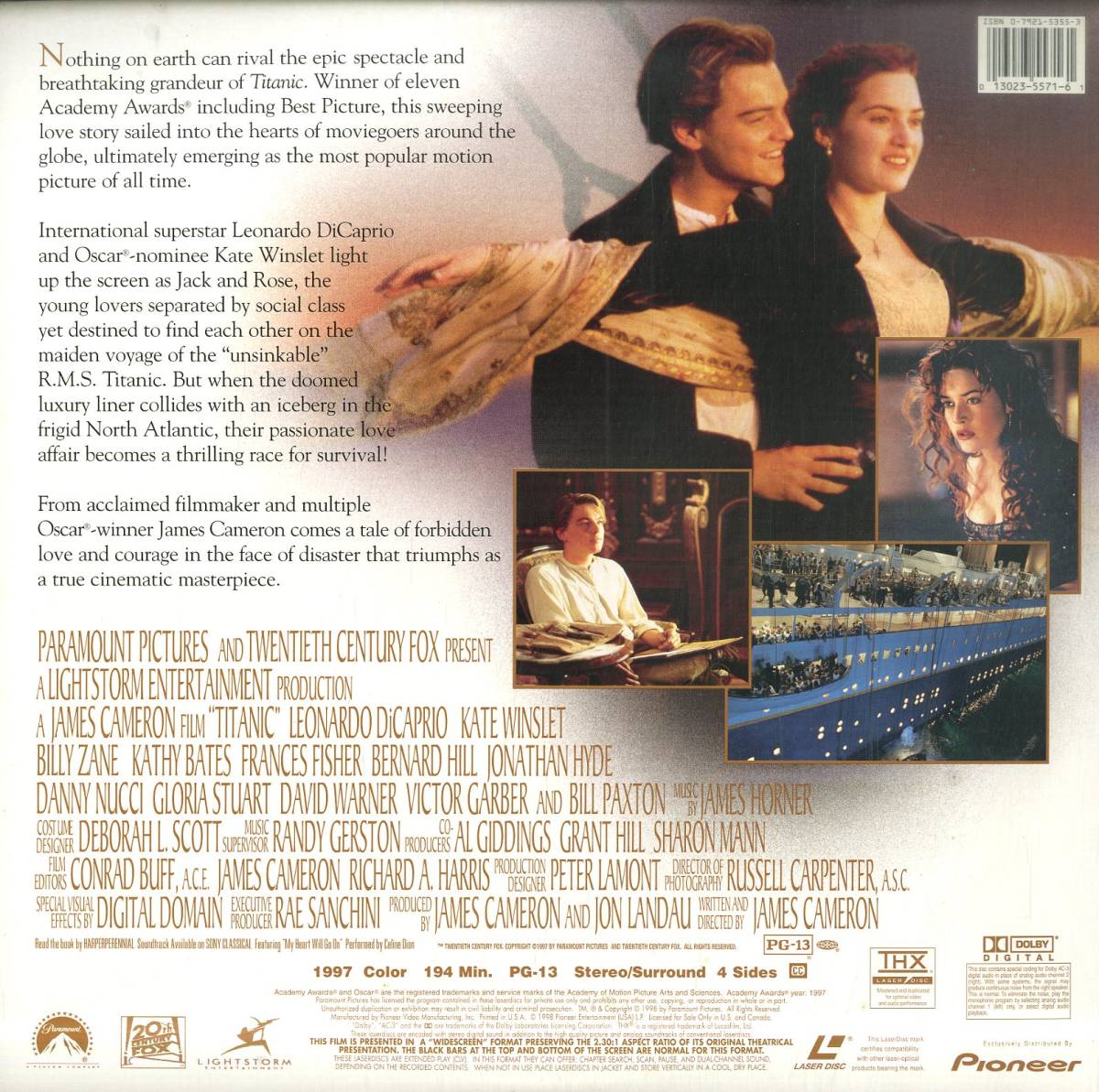 B00173369/【洋画】LD2枚組/レオナルド・ディカプリオ「Titanic (Widescreen Edition)」_画像2