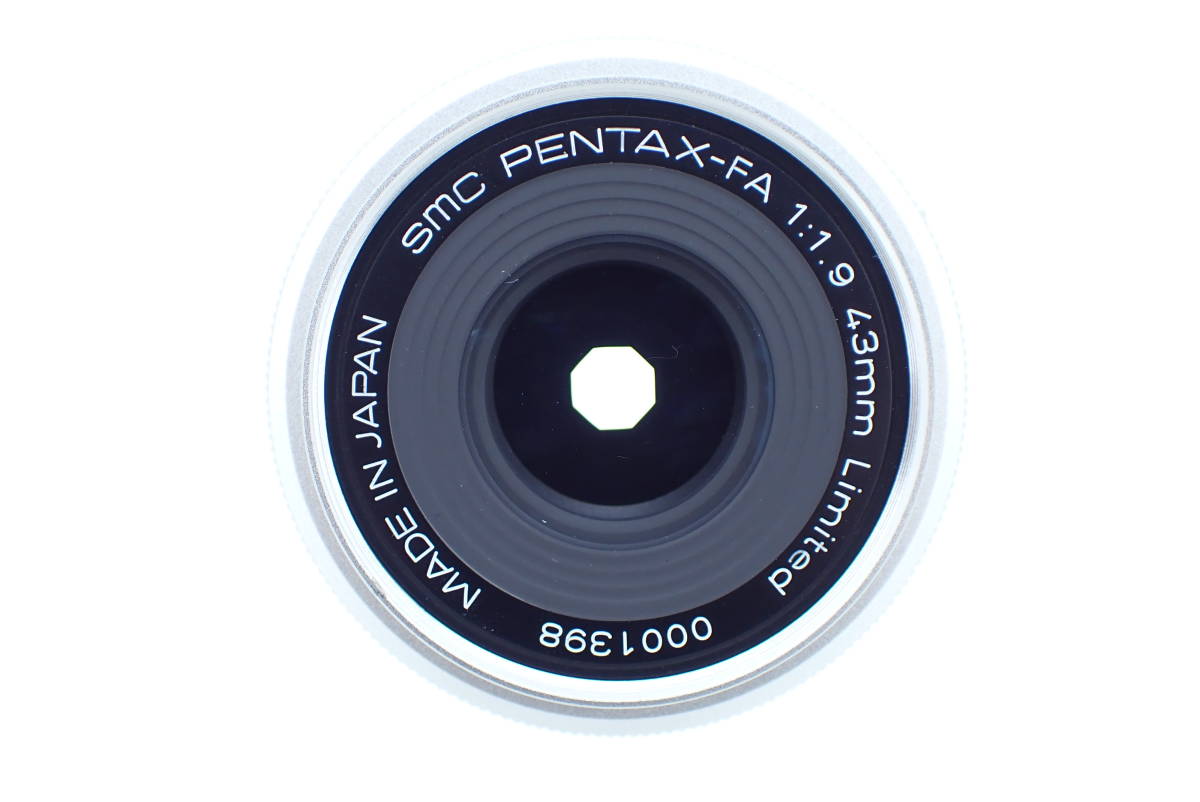 PENTAX ペンタックス 1:1.9 43mm limited リミテッド カメラ レンズのみ 現状品 キャップ フィルター フード付き_画像1