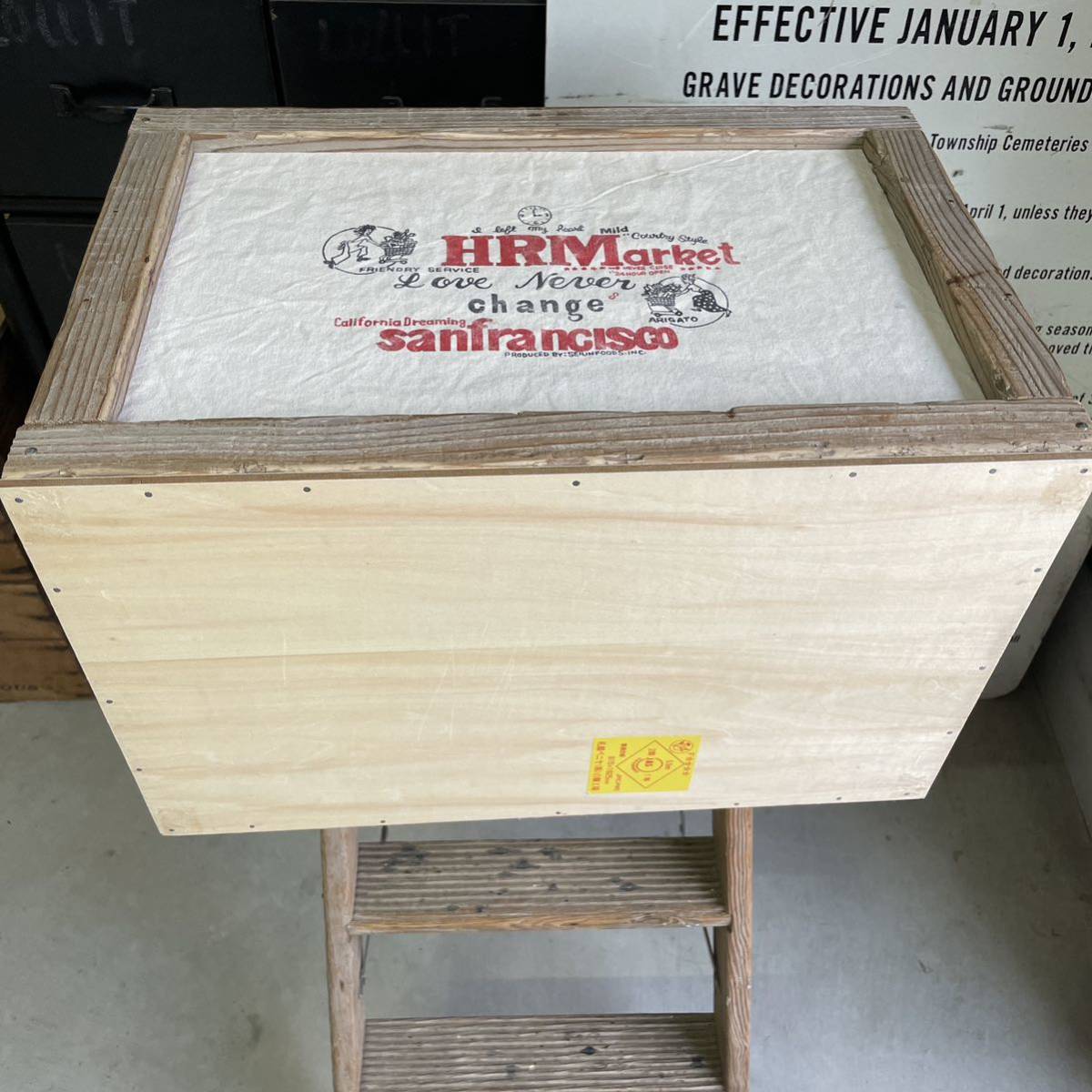 ヴィンテージ 古材使用　 木箱　WOOD BOX ウッドボックス　収納 ケース　ビンテージ　アンティーク　vintage wooden box ハンドメイド Yahoo!フリマ（旧） 5