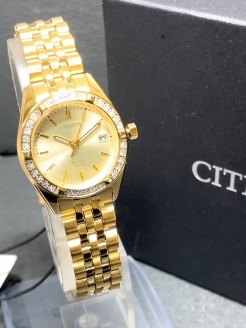 新品 シチズン CITIZEN 正規品 腕時計 レディース 女性 アナログ腕時計 クオーツ ゴールド カレンダー 防水 プレゼント EU6062-50P_画像2