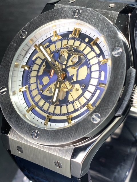 新品 腕時計 正規品 TECHNOS テクノス クオーツ アナログ腕時計 5気圧防水 ウレタンバンド シンプル シルバー ブルー メンズ プレゼント_画像3