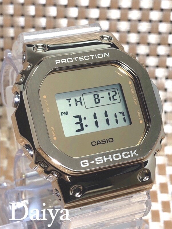 新品 CASIO カシオ 正規品 G-SHOCK ジーショック Gショック 腕時計 ゴールド スケルトン デジタル腕時計 多機能腕時計 防水 GM-5600SG-9_画像1