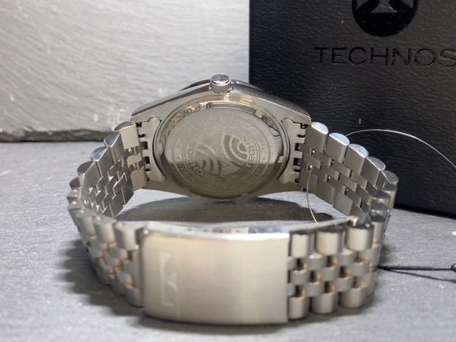 新品 腕時計 正規品 TECHNOS テクノス クオーツ アナログ腕時計 ステンレス 3気圧防水 カレンダー シルバー ブラック メンズ プレゼント_画像8
