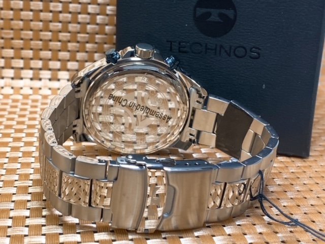 新品 テクノス TECHNOS 正規品 腕時計 クロノグラフ アナログ腕時計 5気圧防水 クオーツ ステンレス ビジネス ブルー メンズ プレゼント_画像7