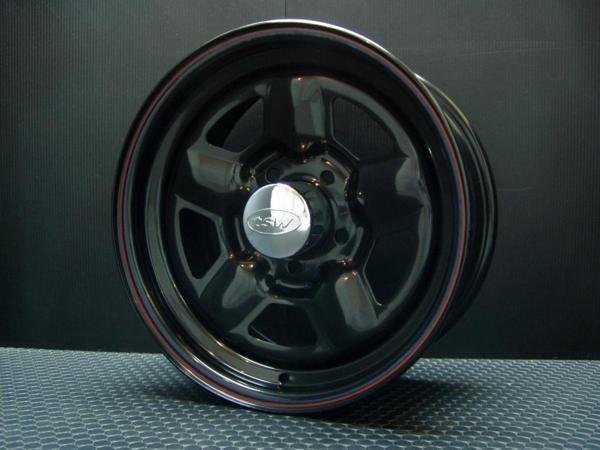 スター 15インチ タイヤホイールセット 4本 TSW STAR ブラック 15X7J+20 5穴114.3 GOODYEAR ナスカー 195/80R15　_画像4