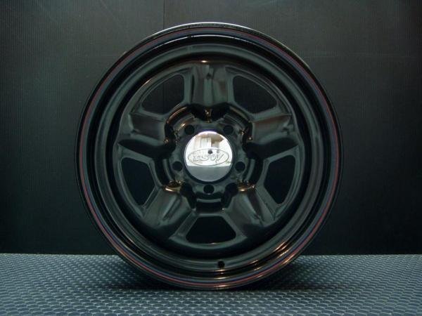 スター 16インチ タイヤホイールセット 4本 TSW STAR ブラック 16X7J+35 5穴114.3 GOODYEAR ナスカー 215/65R16C_画像3