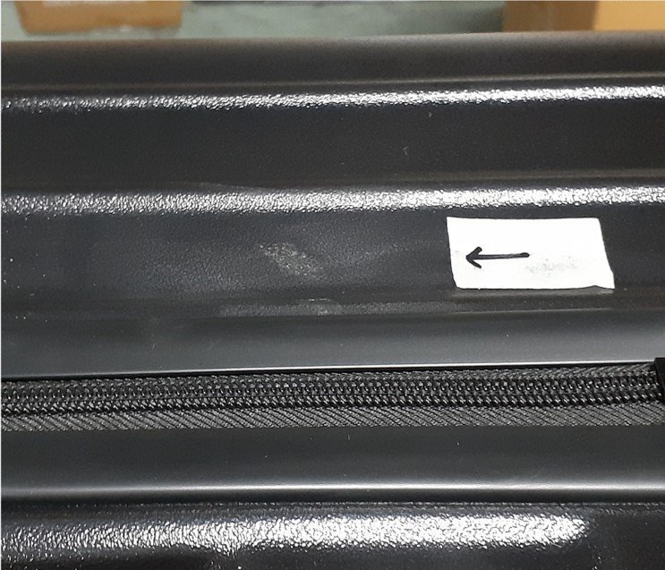 【訳アリ品】スーツケース 大型 キャリーバッグ ty2301 軽量 ファスナー かわいい TSAロック 鍵付き ランプブラック Lサイズ (W)[010]_画像2