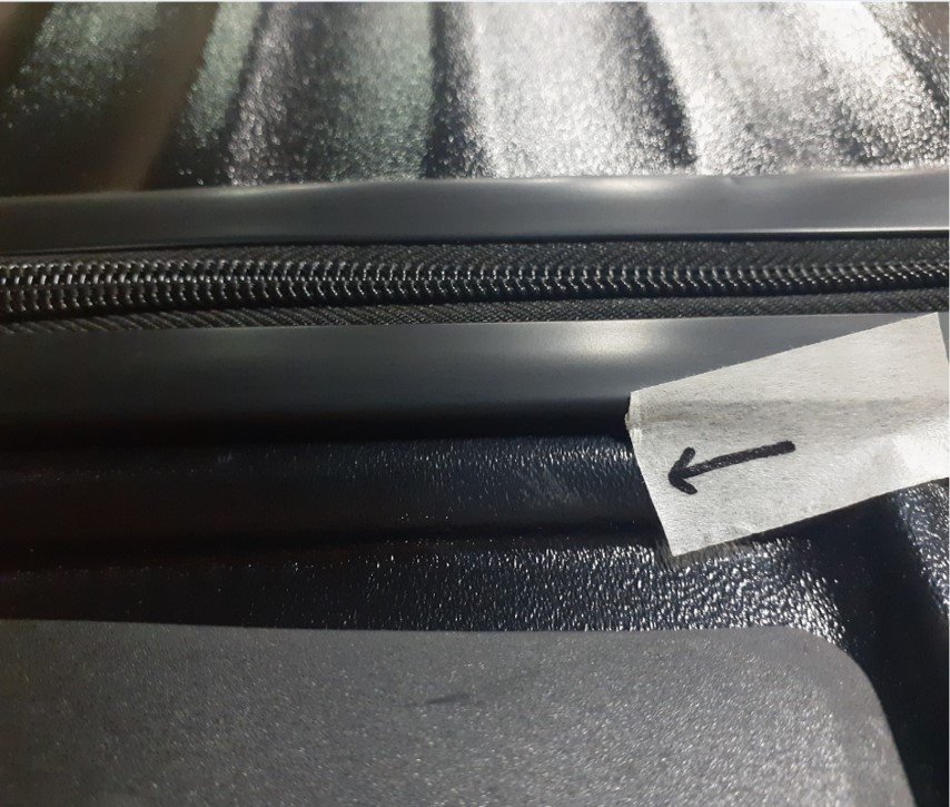 【訳アリ品】スーツケース 大型 キャリーバッグ ty2301 軽量 ファスナー かわいい TSAロック 鍵付き ランプブラック Lサイズ (W)[010]_画像7