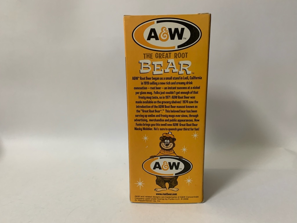 ☆Funko WACKY WOBBLER Bobble-head 【A&W THE GREAT ROOT BEAR】ルートビアー/ルートベア/バブルヘッド/首振り人形☆_画像4