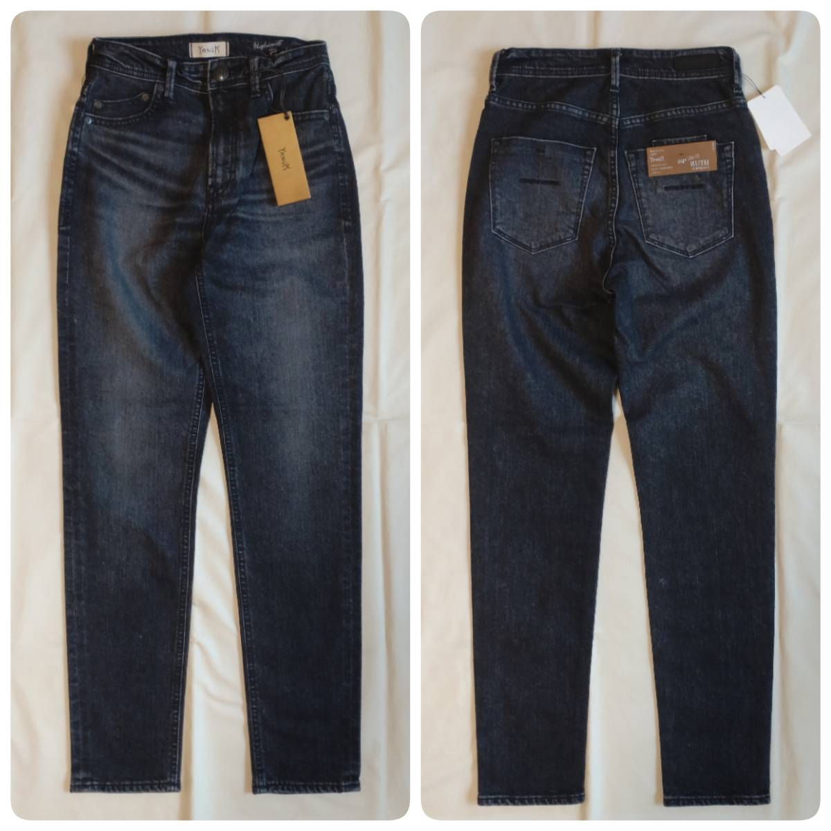 新品 YANUK ヤヌーク High Waist RUTH ハイウエスト ルース スリムテーパード デニム パンツ UBK ブラック 25 定価27,500円 田中みな実 新品 YANUK ヤヌーク High Waist RUTH ハイウエスト ルース スリムテーパード デニム パンツ UBK ブラック 25 定価27,500円 田中みな実