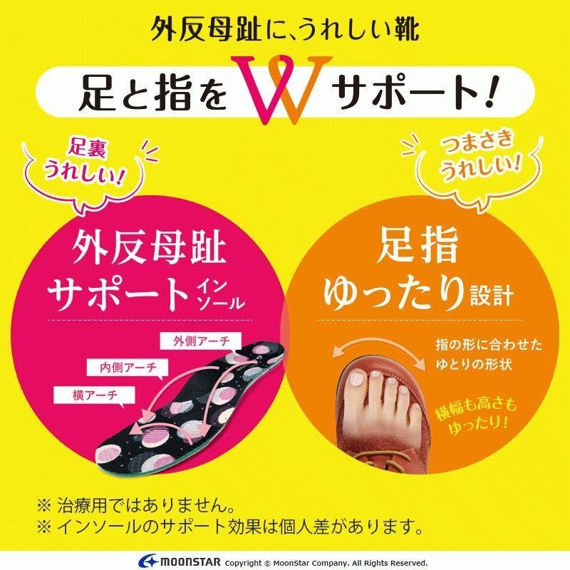 セール 24.0cm イブ EVE 329 レッド 軽量 柔らか 4E ムーンスター イヴ 婦人 レディース ファスナー付き ウォーキング シューズ スリッポン_画像5