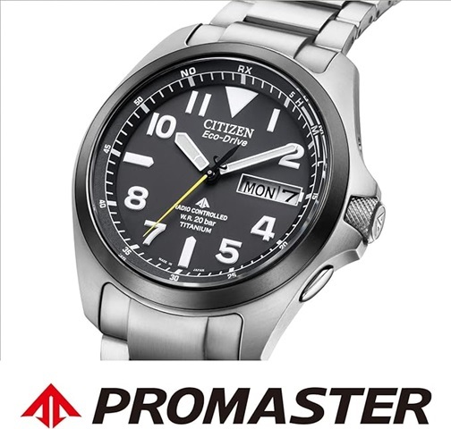 シチズン CITIZEN 腕時計 PROMASTER プロマスター エコ・ドライブ 電波時計 ランドシリーズ PMD56-2952 ブラック メンズ_画像4