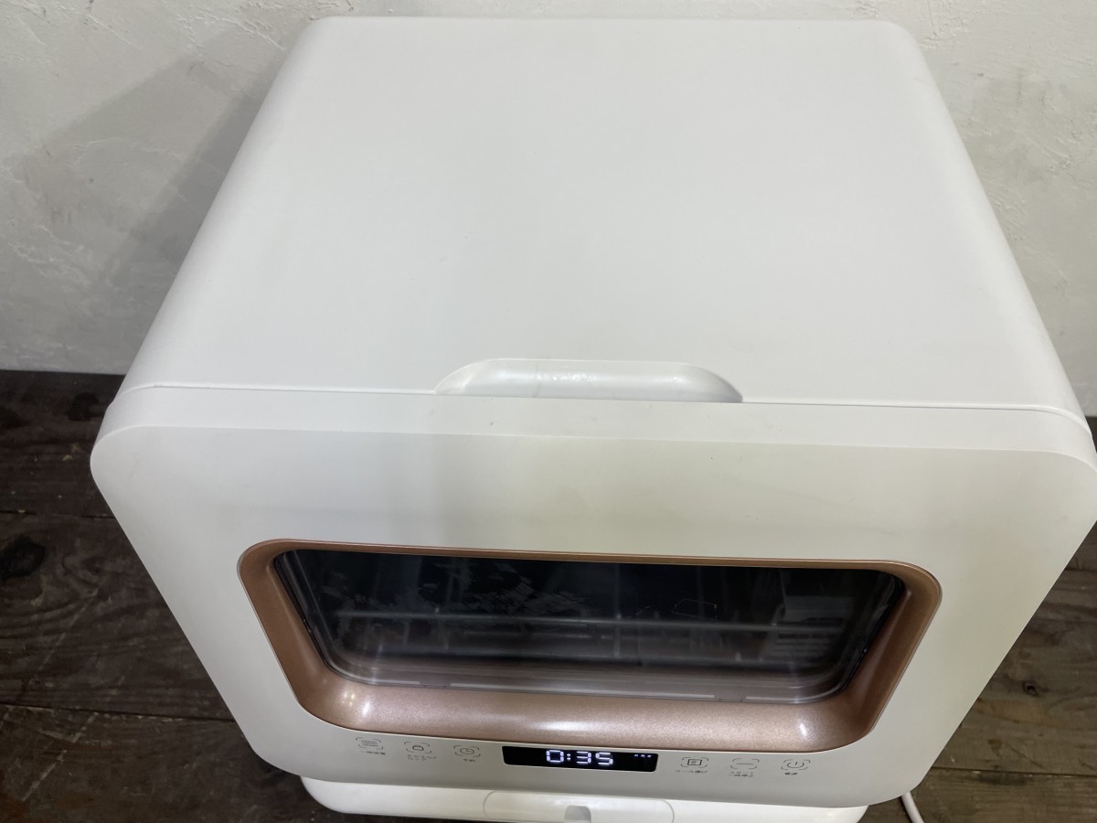 MAXZEN JDW03BS01 2021年製 コンパクト 小型 タンク式 一人暮らし 食器洗い乾燥機 食器洗浄 据置型 食洗機_画像3