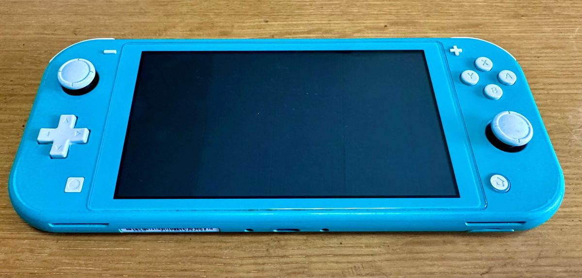 Nintendo Switch Lite ターコイズ ジャンク品 液晶割れ ACアダプター他