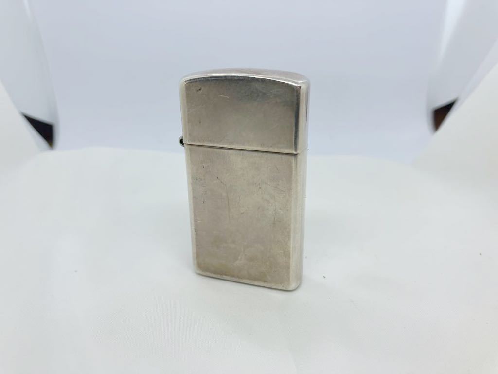 ZIPPO ジッポ STERLING スターリングシルバー 1993年 USA オイルライター 火花確認　c60/11c_画像1