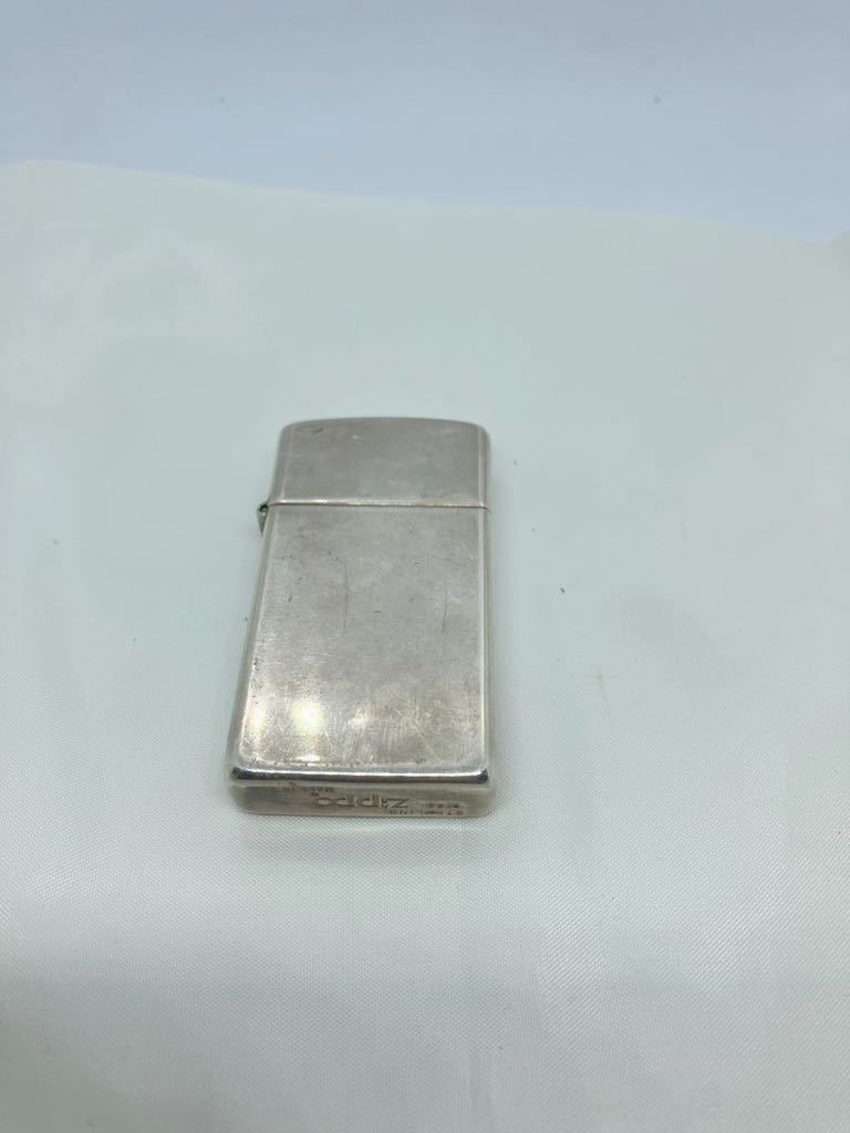 ZIPPO ジッポ STERLING スターリングシルバー 1993年 USA オイルライター 火花確認　c60/11c_画像3