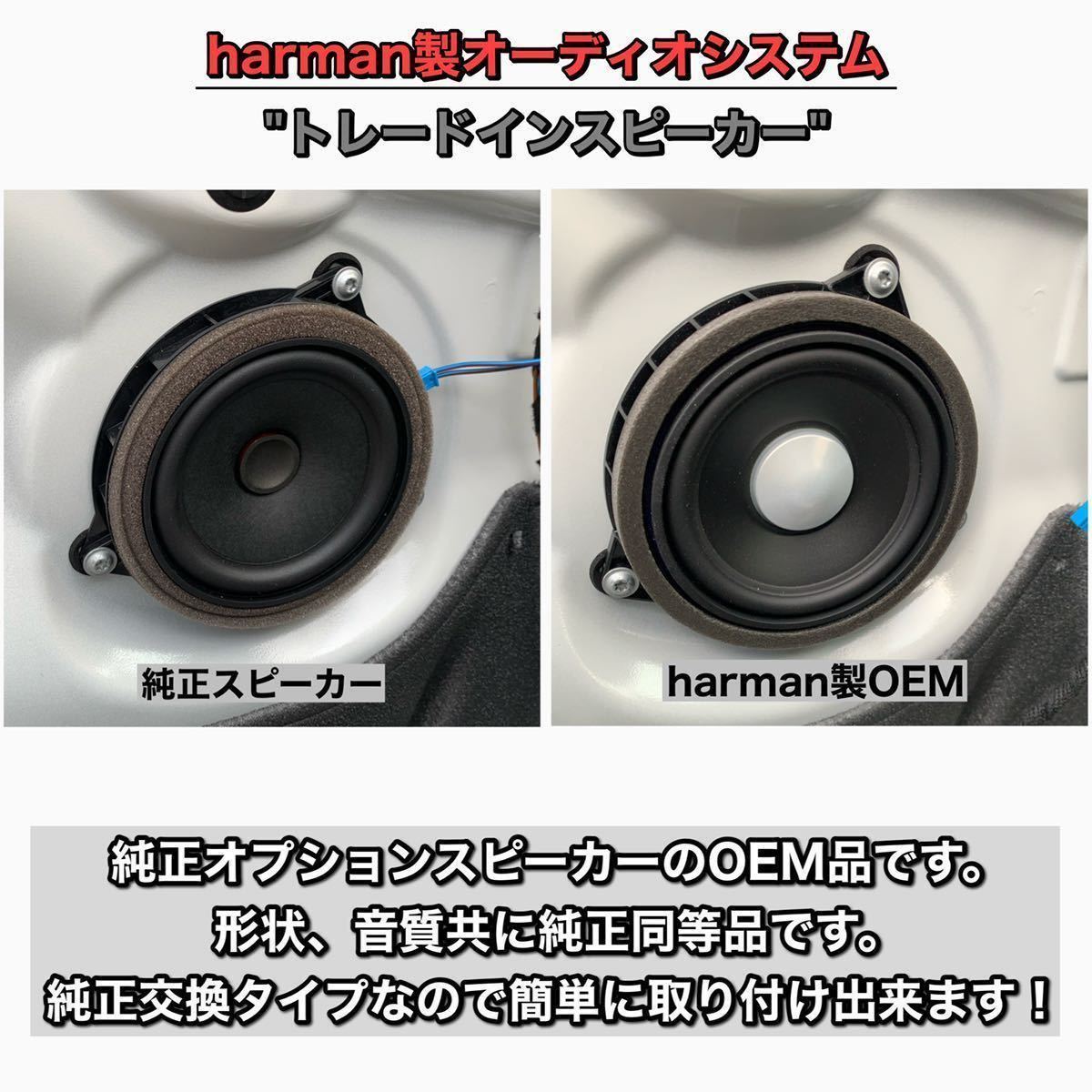 BMW スピーカー　純正交換　トレードイン　ミッド　Harmankardon ハーマンカードン　カーオーディオ　4.5インチ　4オーム　F30 F31 F48_画像2